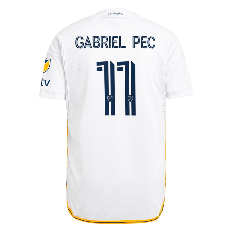 Gabriel Pec LA Galaxy adidas 2024 Angelino Kit Authentic Player Jersey - White