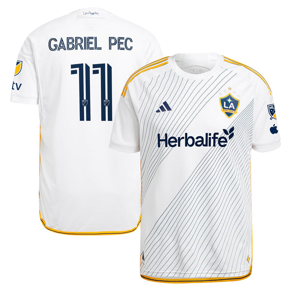 Gabriel Pec LA Galaxy adidas 2024 Angelino Kit Player Jersey - White