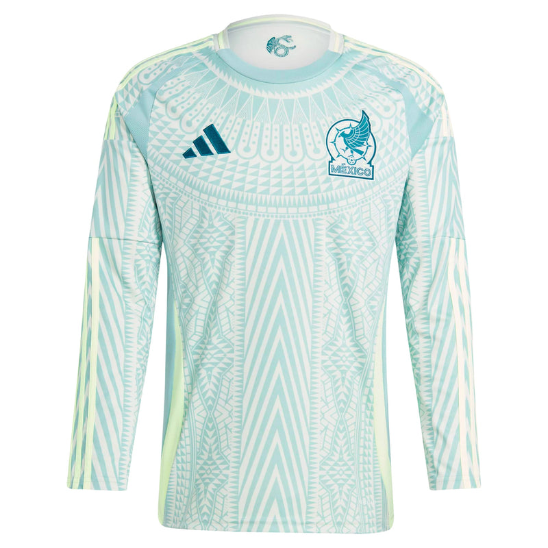 Mexico National Team adidas 2024 Away Long Sleeve Jersey - Green