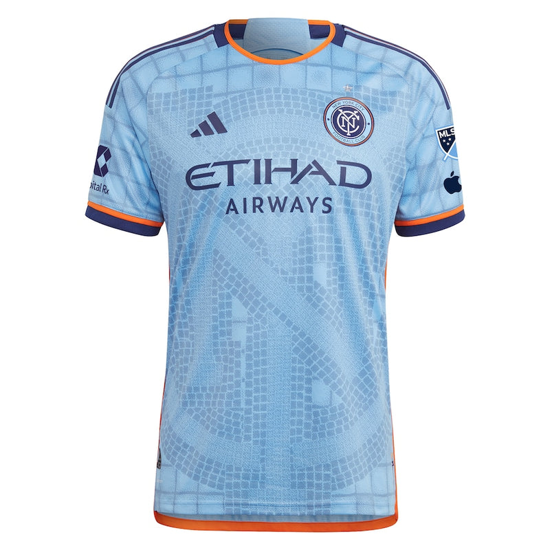Jovan Mijatović New York City FC adidas 2024 The Interboro Kit Authentic Player Jersey - Light Blue