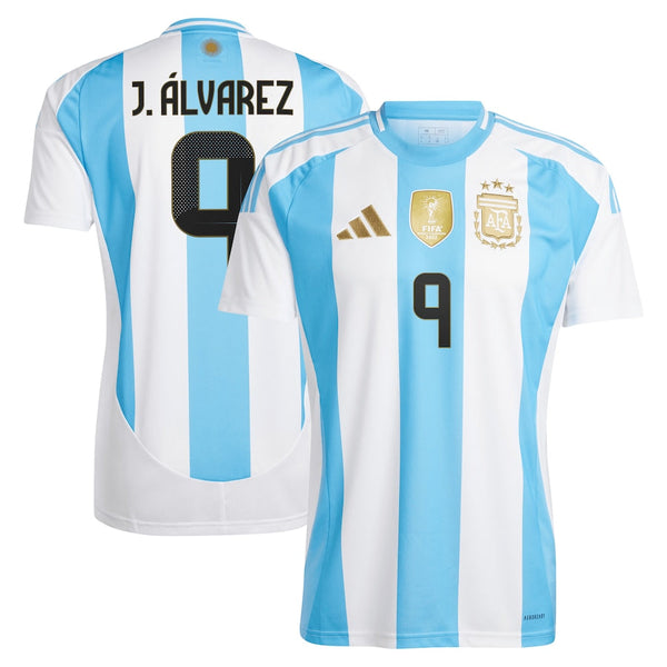 Julián Álvarez Argentina National Team adidas 2024 Home Jersey - White