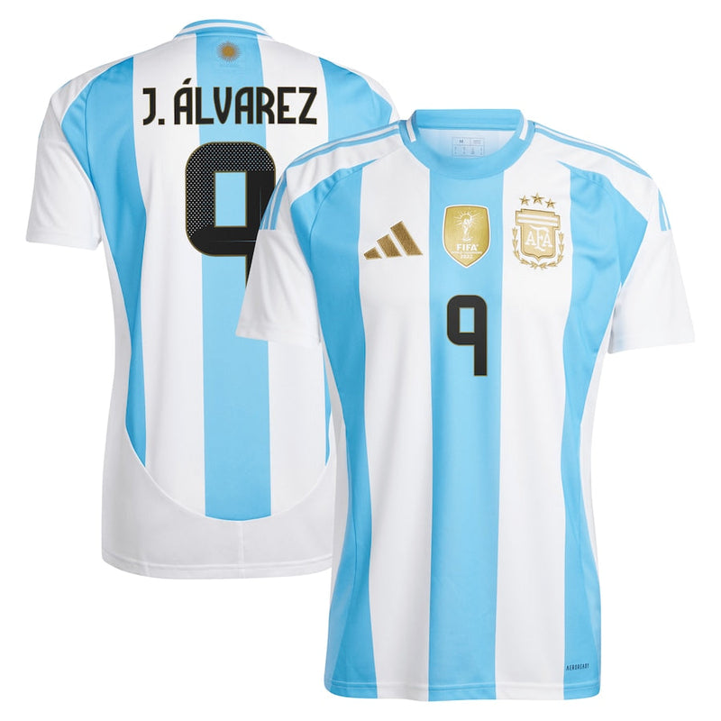 Julián Álvarez Argentina National Team adidas 2024 Home Jersey - White