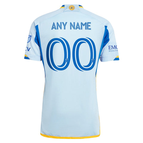 Atlanta United FC adidas authentic 2024 The Resurgens Kit Custom Jersey - Light Blue