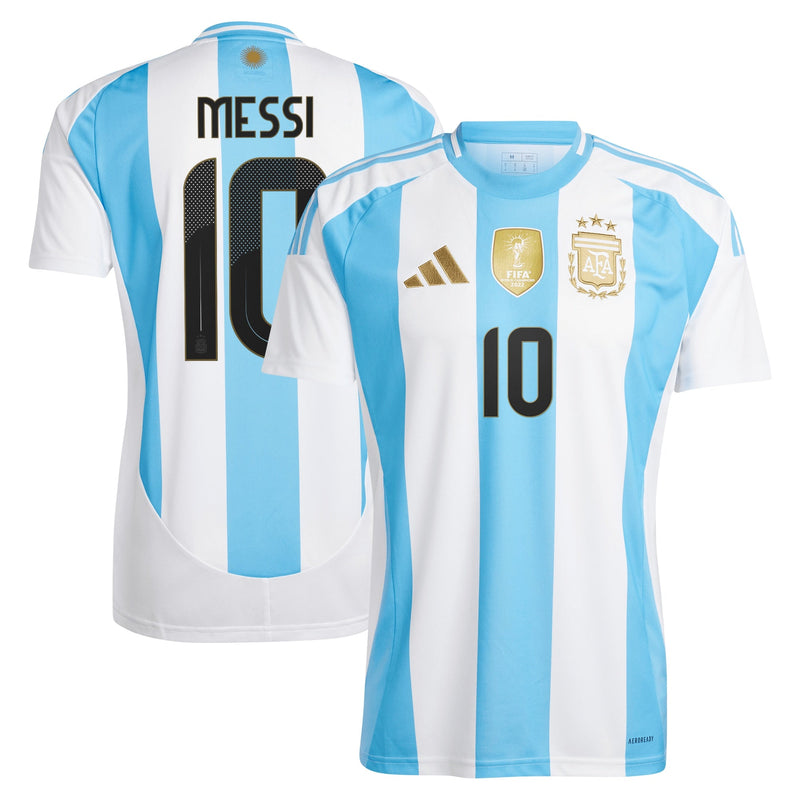 Men's adidas Lionel Messi White Argentina National Team 2024 Home Player Jersey