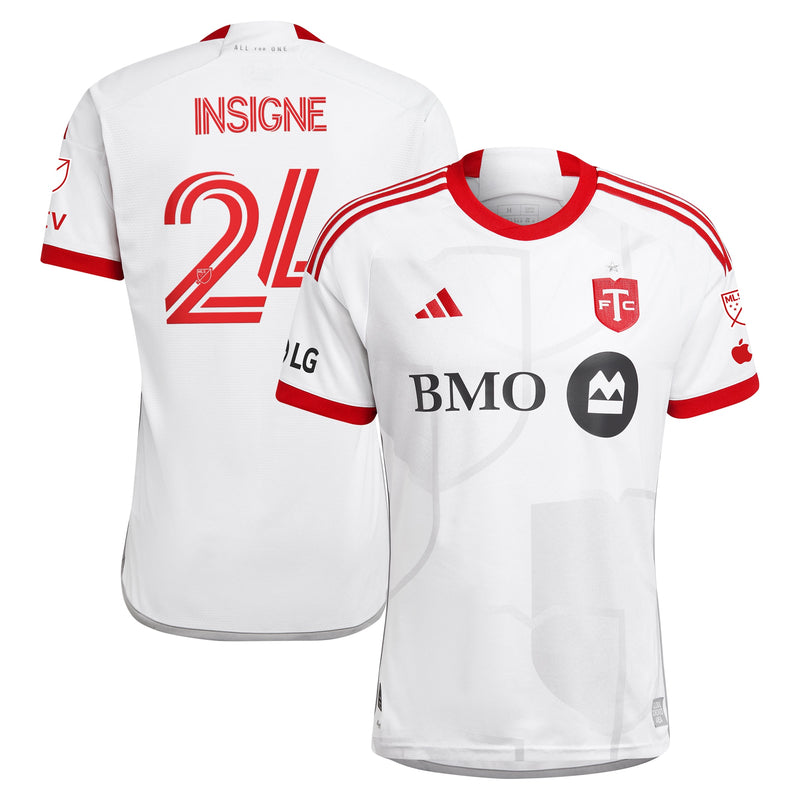 Lorenzo Insigne Toronto FC adidas 2024 GTA Kit Authentic Player Jersey – White