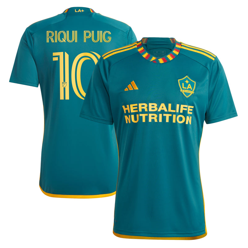 Riqui Puig LA Galaxy adidas 2024 LA Kit Player Jersey - Green