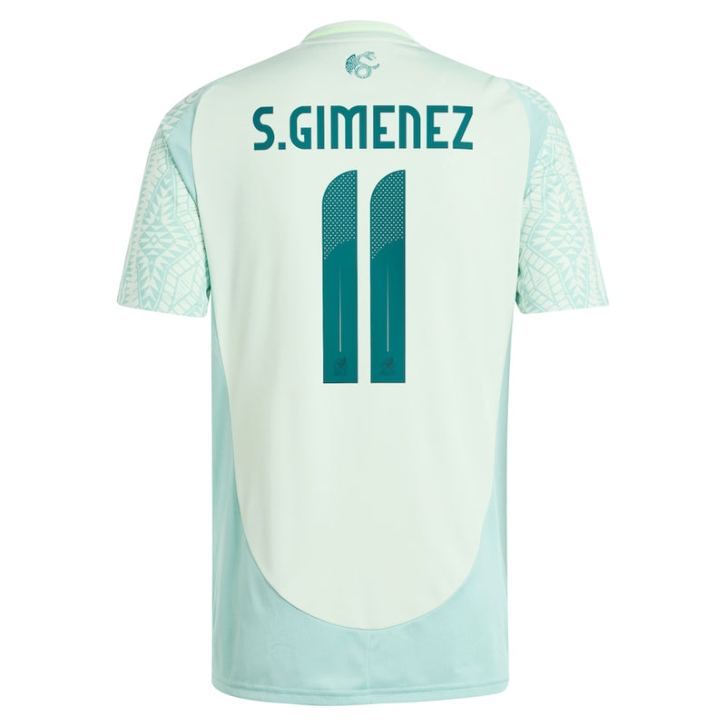 Santiago Giménez Mexico National Team adidas 2024 Away Player Jersey - Green