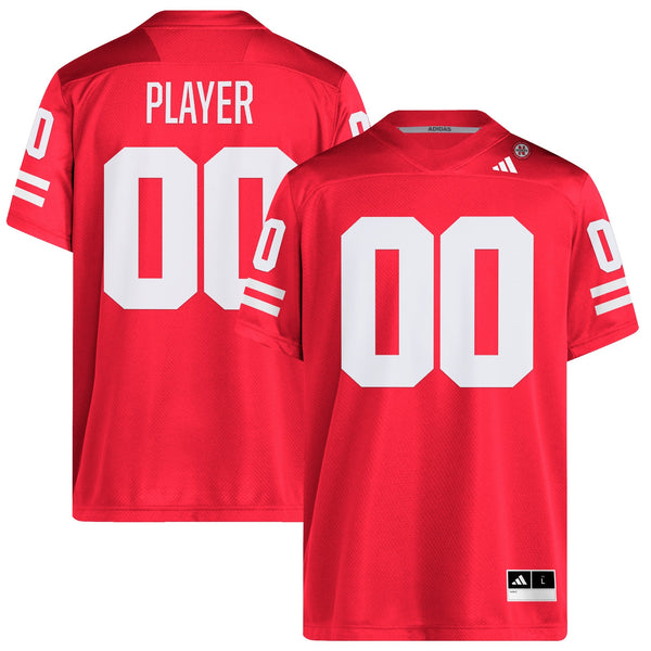 Nebraska Huskers adidas Pick-A-Player NIL Football Jersey - Scarlet