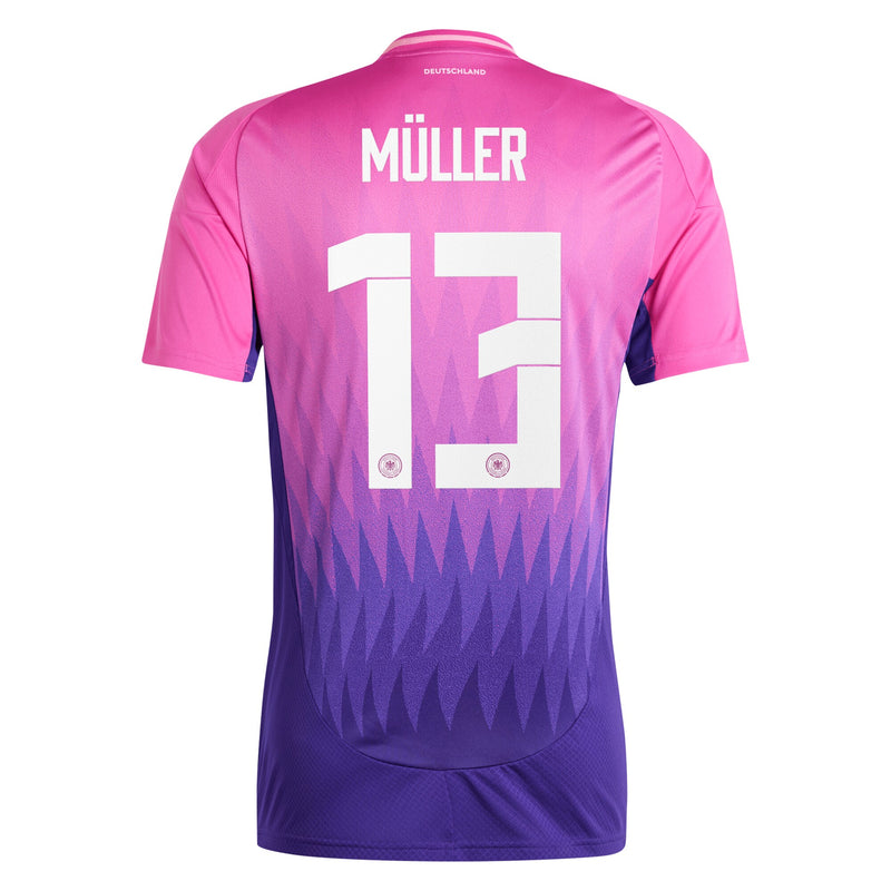 Thomas Muller Germany National Team adidas 2024 Away  Jersey - Pink