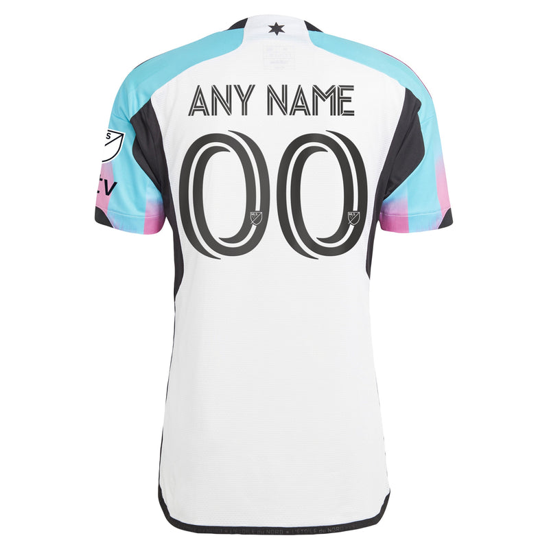 Minnesota United FC adidas 2023 The Northern Lights Kit Authentic Custom Jersey - White