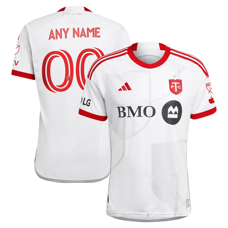 Toronto FC adidas 2024 GTA Kit Authentic Custom Jersey – White