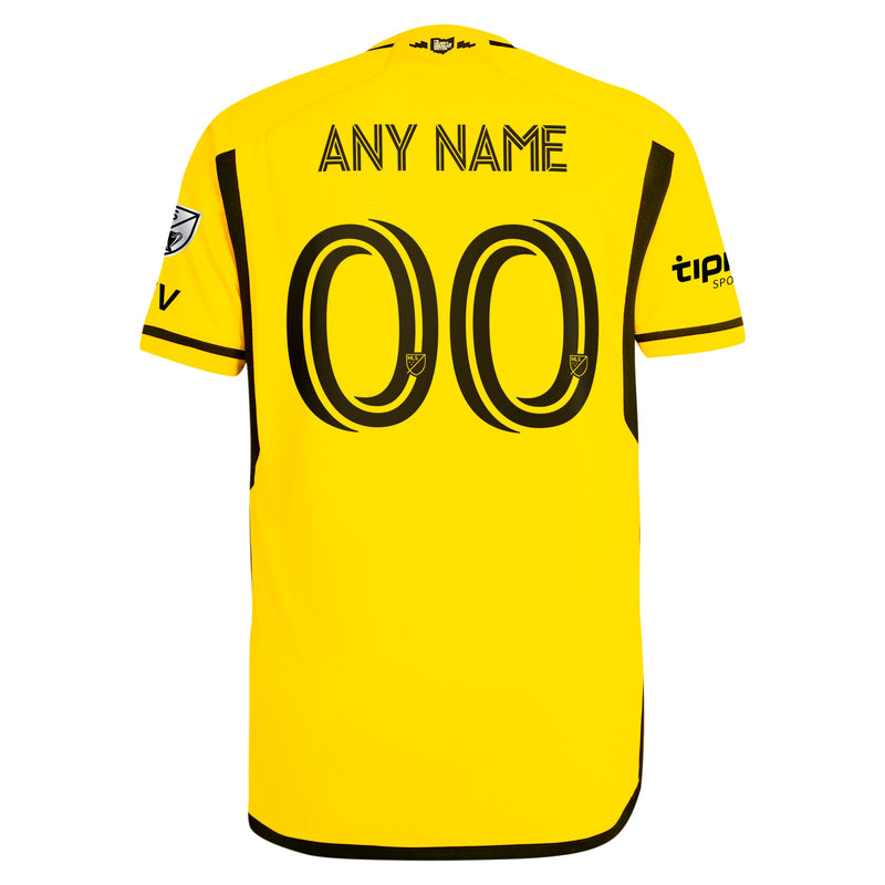 Columbus Crew adidas 2024 The Home Kit Authentic Custom Jersey - Yellow