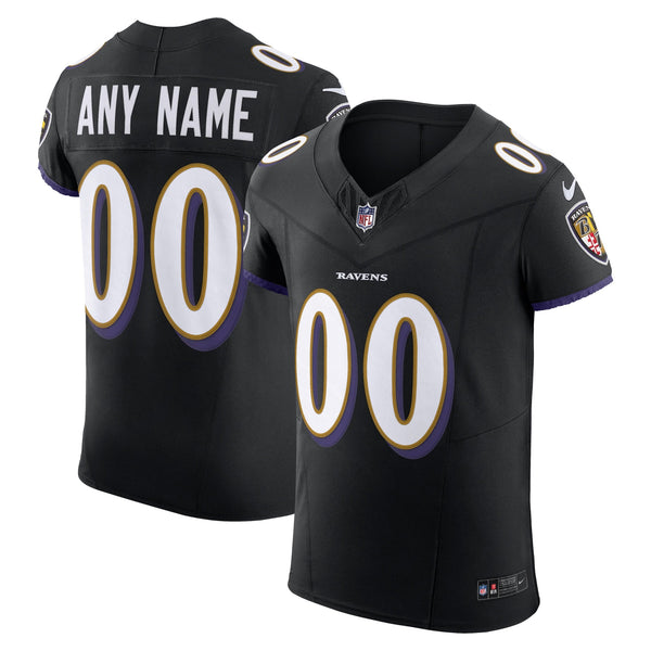 Baltimore Ravens Nike Vapor F.U.S.E. Elite Custom Jersey - Black