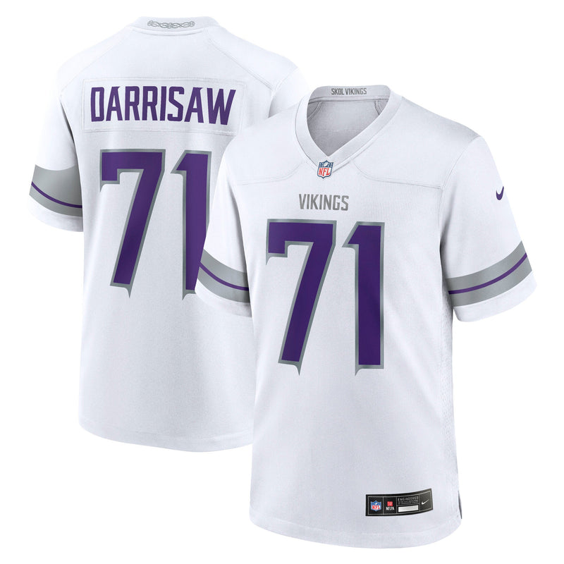 Christian Darrisaw Minnesota Vikings Nike Alternate Game Jersey - White