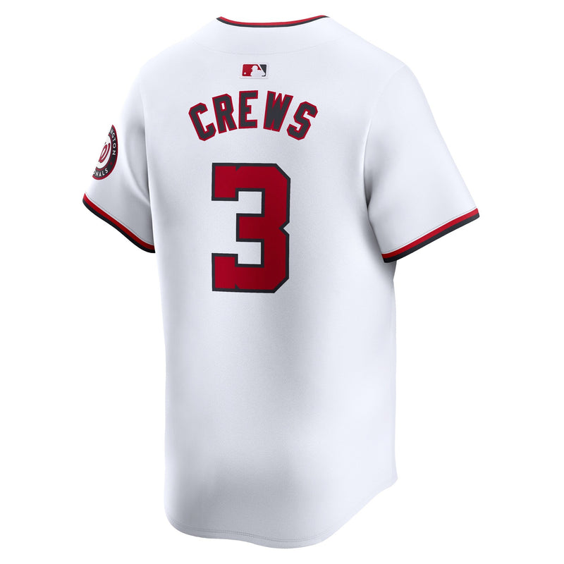 Dylan Crews Washington Nationals Nike Home Limited Player Jersey - White