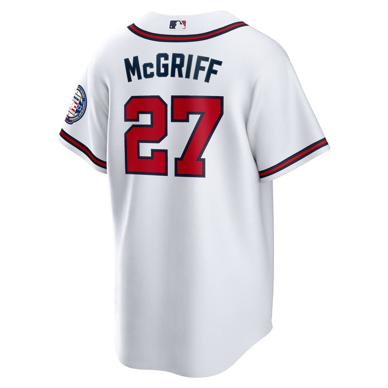 Fred McGriff Atlanta Braves Nike 2023 Hall of Fame Patch Inline Jersey - White