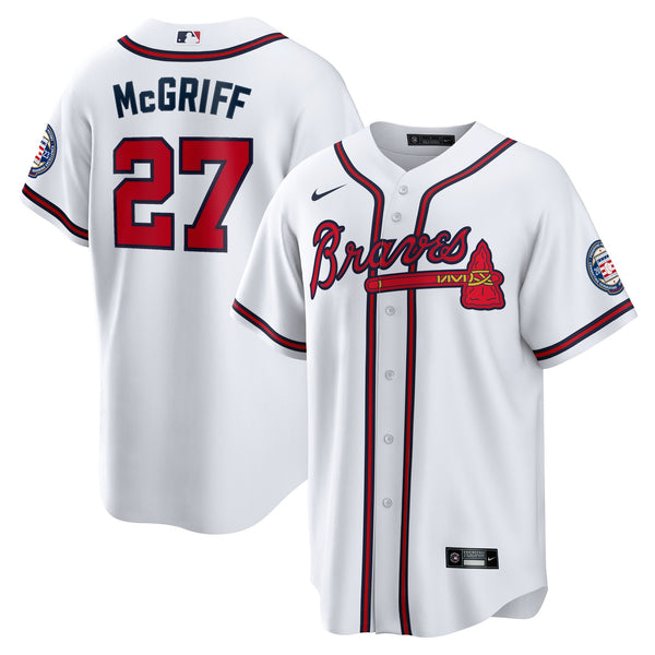 Fred McGriff Atlanta Braves Nike 2023 Hall of Fame Patch Inline Jersey - White