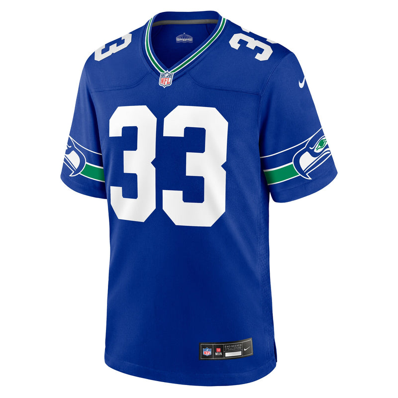 Jamal Adams Seattle Seahawks Nike Throwback Player Game Jersey - Royal