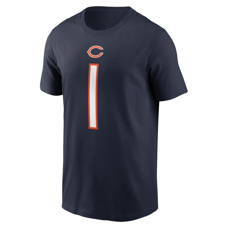 Nike Justin Fields Navy Chicago Bears Men's Name and Number T-Shirt