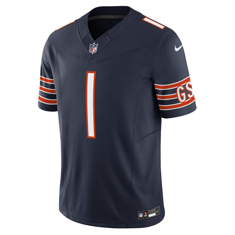 Nike Justin Fields Men's Navy Chicago Bears Vapor FUSE Limited Jersey