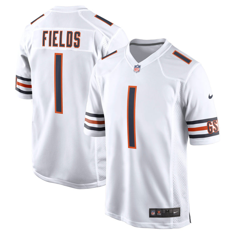 Nike Justin Fields Chicago Bears Men's White Game Jersey