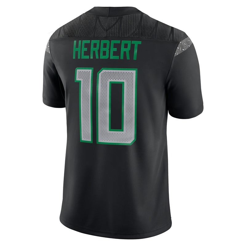 Justin Herbert Oregon Ducks Nike Alumni Game Jersey - Black