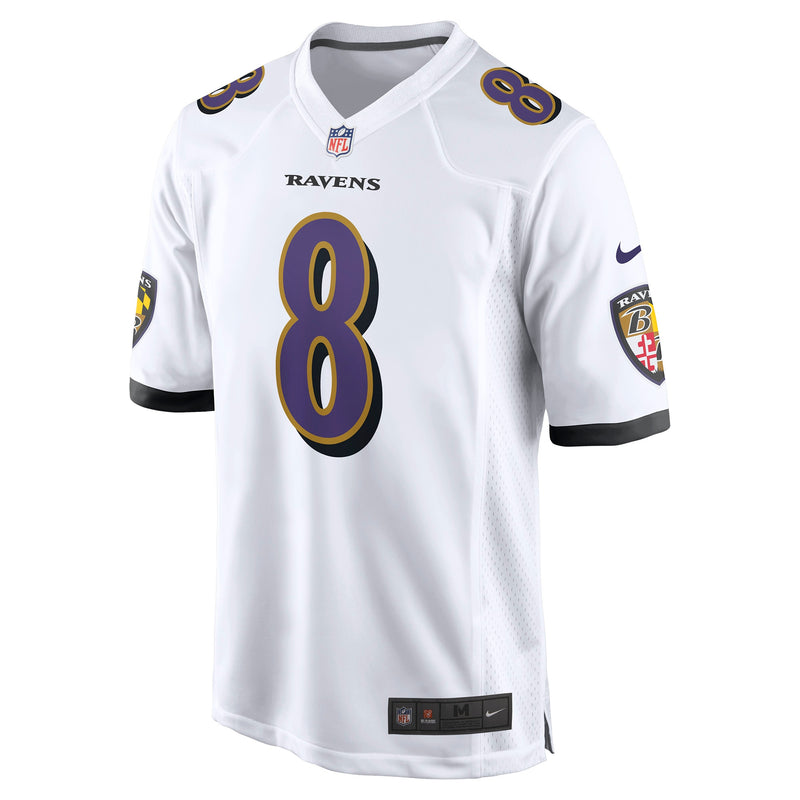 Lamar Jackson Baltimore Ravens Nike Game Jersey - White