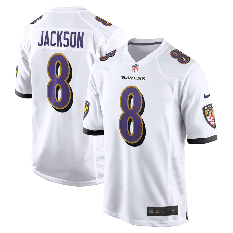 Lamar Jackson Baltimore Ravens Nike Game Jersey - White