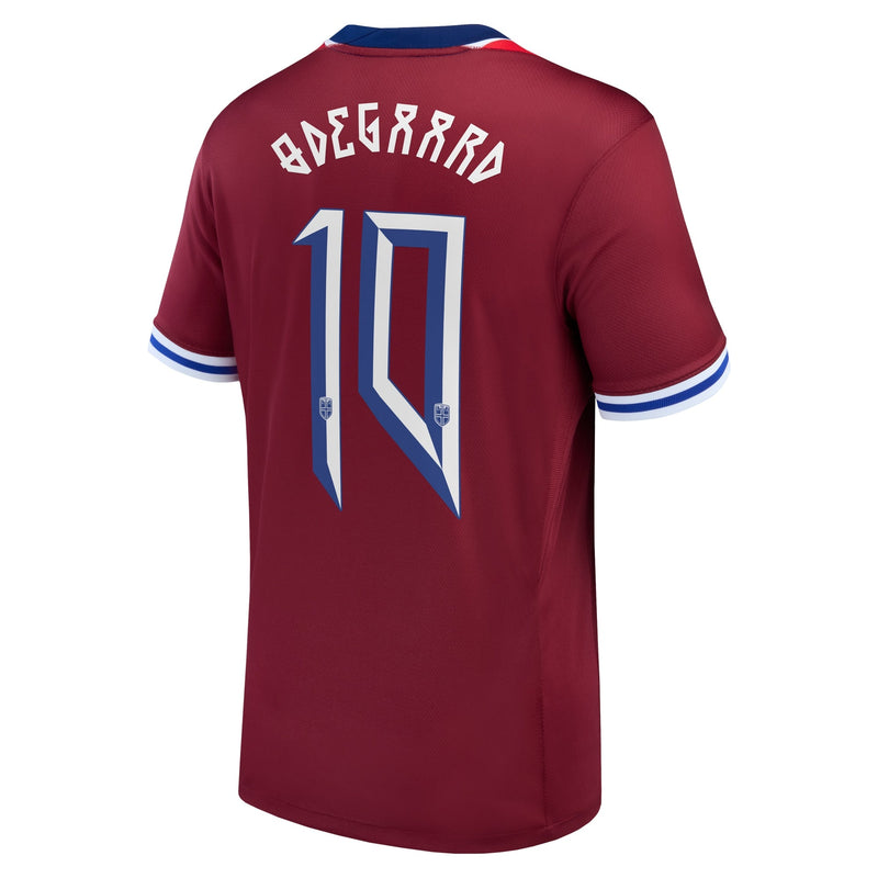 Martin Odegaard Norway National Team Nike 2024 Home Jersey - Red