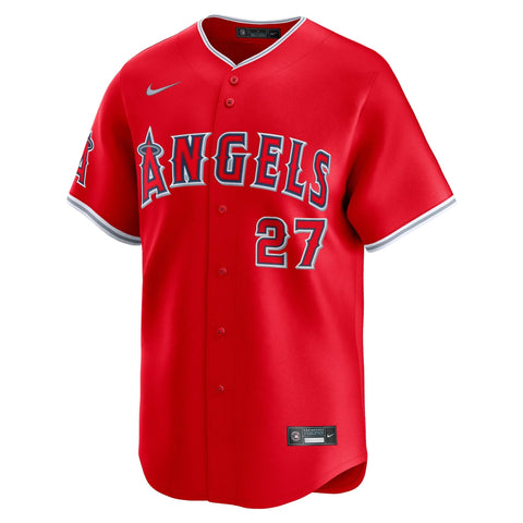 Mike Trout Los Angeles Angels Nike Alternate Limited Player Jersey - Red