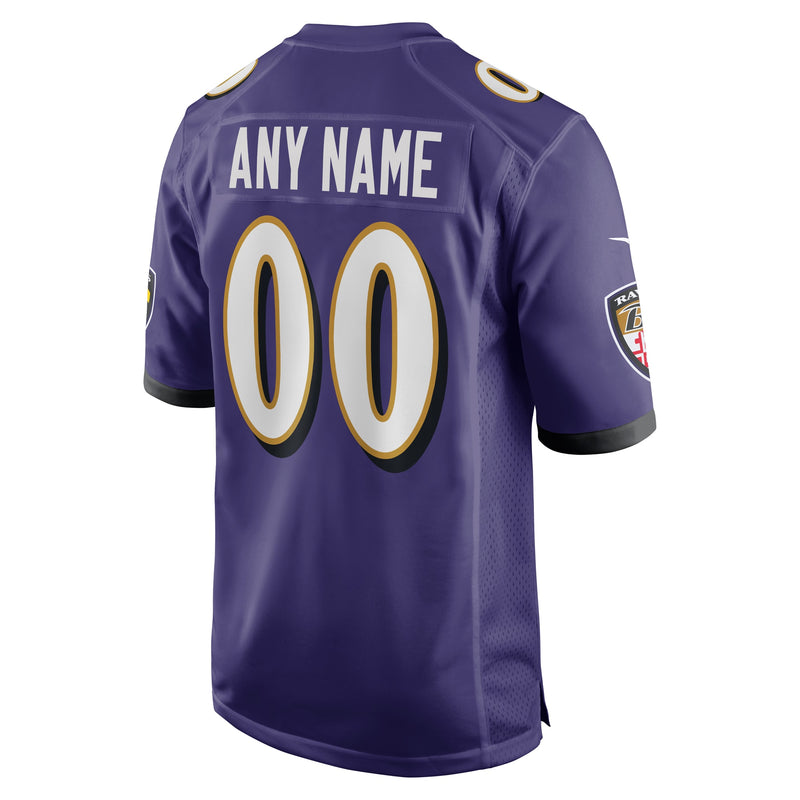 Baltimore Ravens Nike Custom Game Jersey - Purple