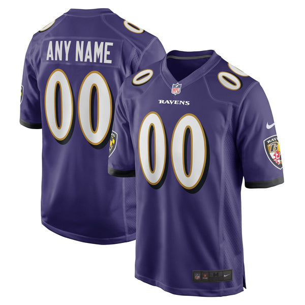 Baltimore Ravens Nike Custom Game Jersey - Purple