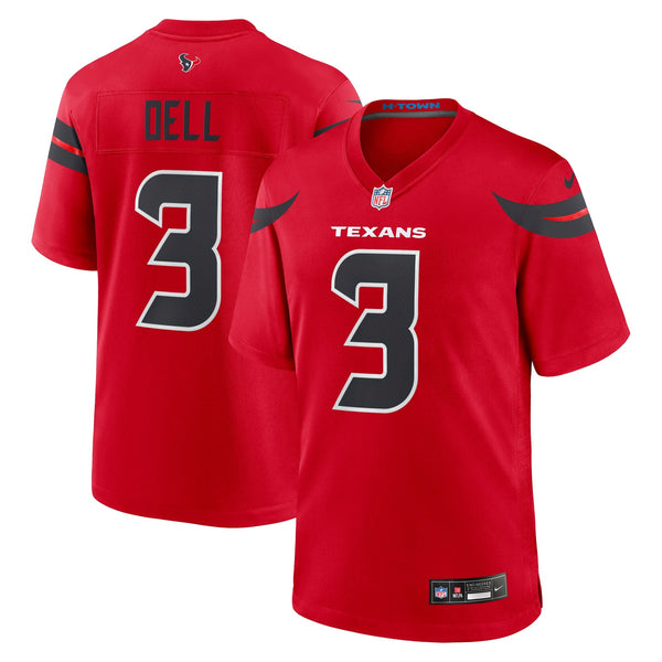 Tank Dell Houston Texans Nike Alternate Game Jersey - Red