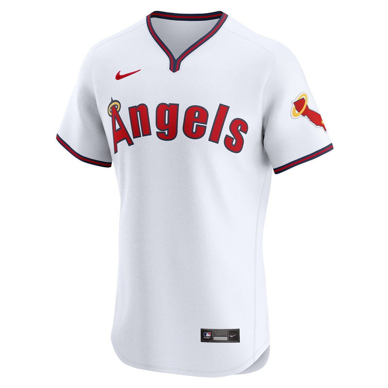 Los Angeles Angels Nike Alternate Vapor Premier Elite Patch Jersey - White