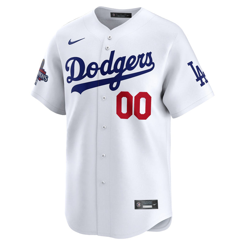 Los Angeles Dodgers Nike 2024 World Series Champions Home Custom Limited Jersey - White