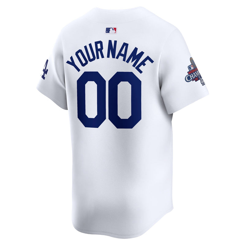 Los Angeles Dodgers Nike 2024 World Series Champions Home Custom Limited Jersey - White