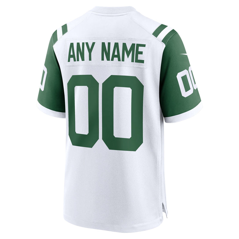 New York Jets Nike Classic Alternate Custom Jersey - White