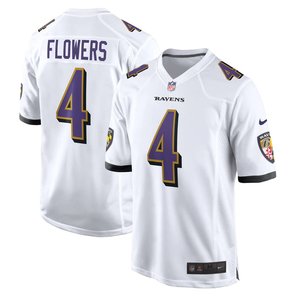 Zay Flowers Baltimore Ravens Nike Game Jersey - White