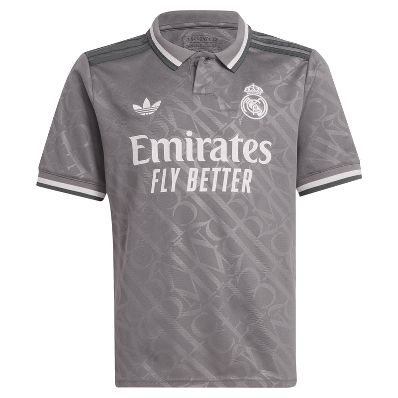 Real Madrid adidas Third Shirt 2024-25 - Kids with Bellingham 5 printing