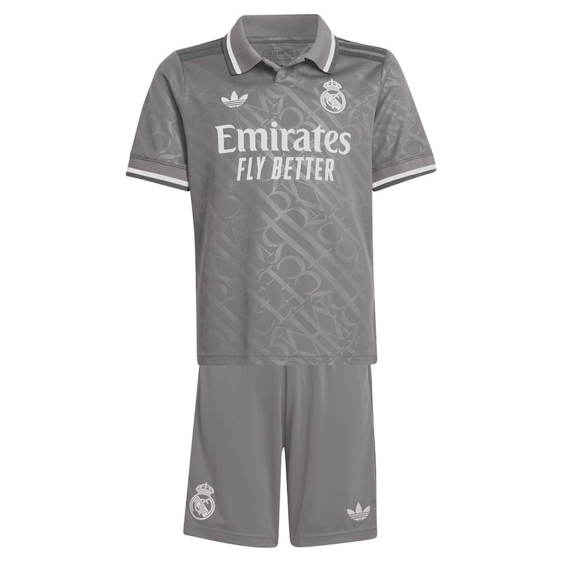 Real Madrid adidas Third Youthkit 2024-25 with Mbappé 9 printing