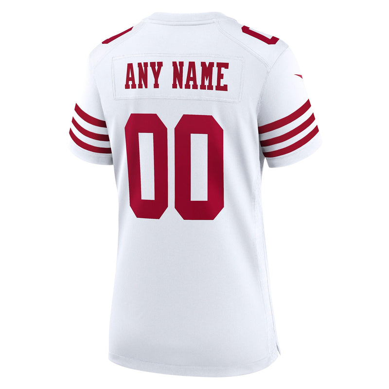 San Francisco 49ers Nike Road Game Jersey - Custom - Womens