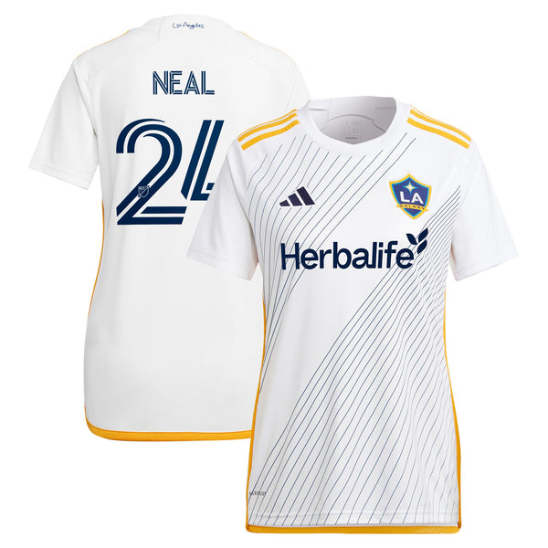 Jalen Neal LA Galaxy adidas 2024 Angeleno Kit Player Jersey - White