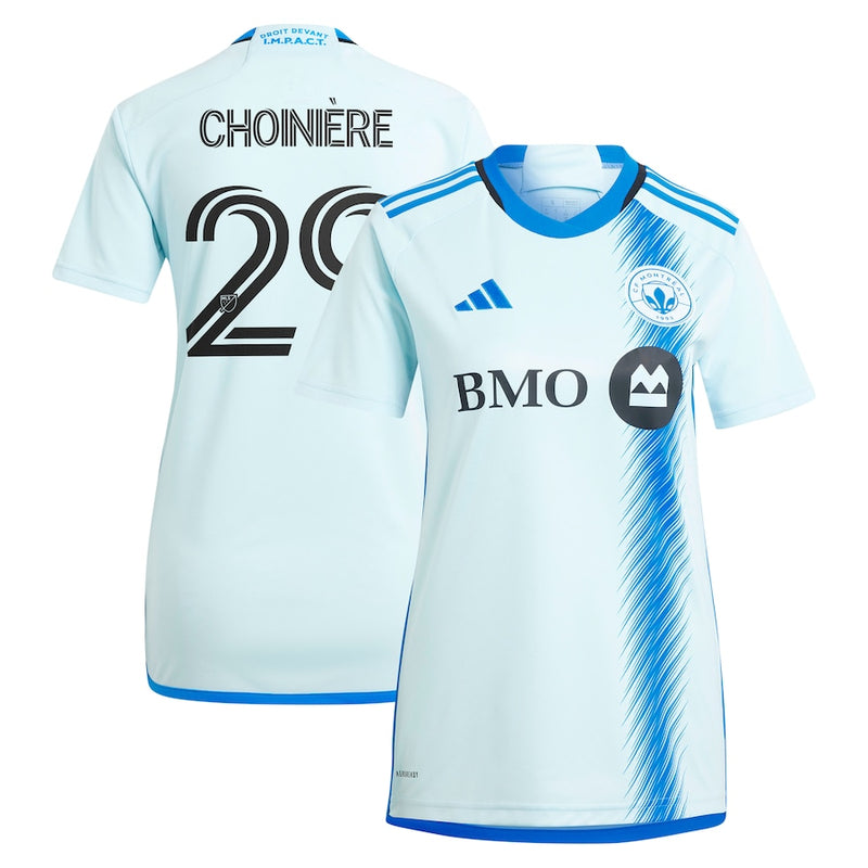 Mathieu Choinière CF Montreal adidas 2024 La Main Player Jersey – Light Blue