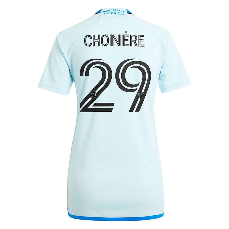 Mathieu Choinière CF Montreal adidas 2024 La Main Player Jersey – Light Blue