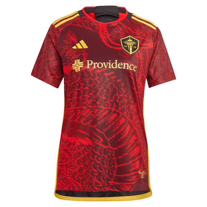 Pedro de la Vega Seattle Sounders FC adidas 2024 The Bruce Lee Kit Player Jersey – Red