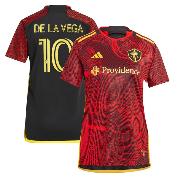 Pedro de la Vega Seattle Sounders FC adidas 2024 The Bruce Lee Kit Player Jersey – Red