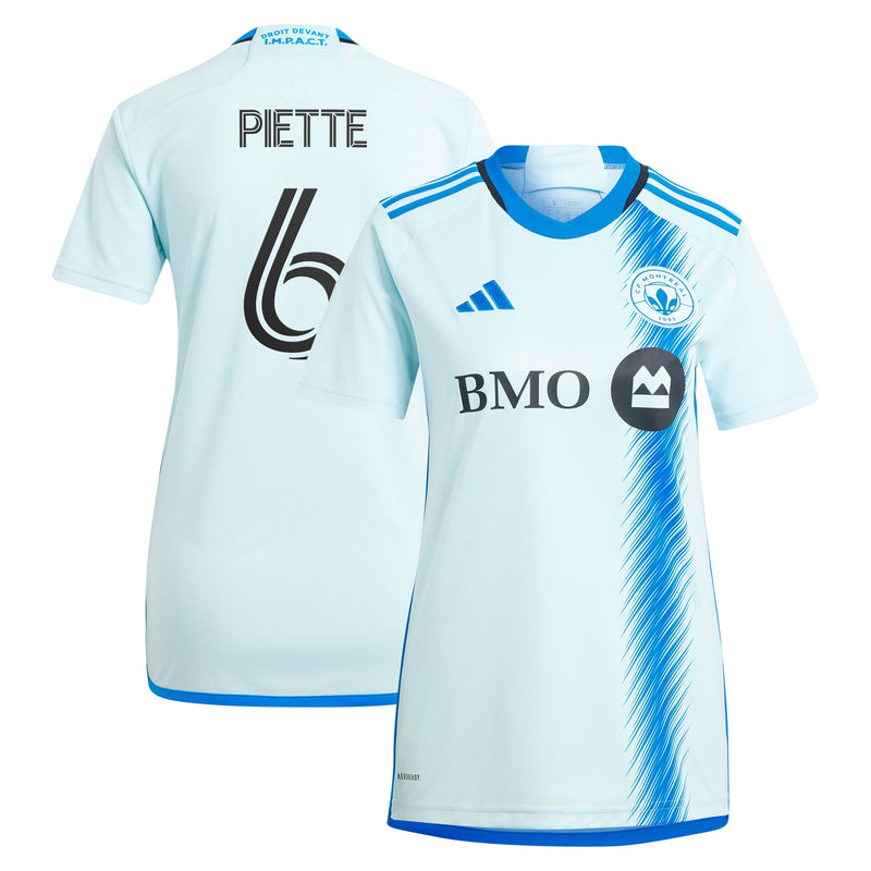 Samuel Piette CF Montreal adidas Women's 2024 La Main Player Jersey – Light Blue