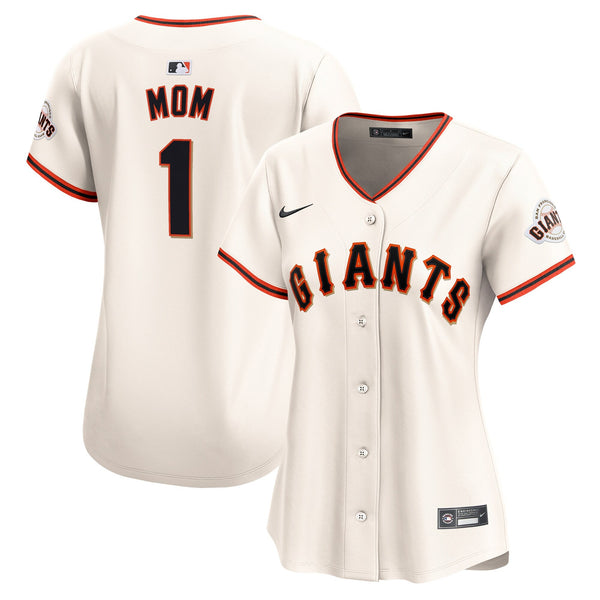 San Francisco Giants Nike Women's #1 Mom Home Limited Jersey - Cream