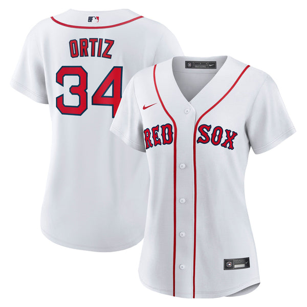 David Ortiz Boston Red Sox Nike Women's Home Jersey - White