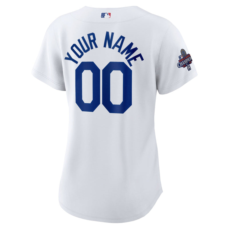 Los Angeles Dodgers Nike Women's 2024 World Series Champions Home Custom Jersey - White